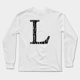 L Filled - Typography Long Sleeve T-Shirt